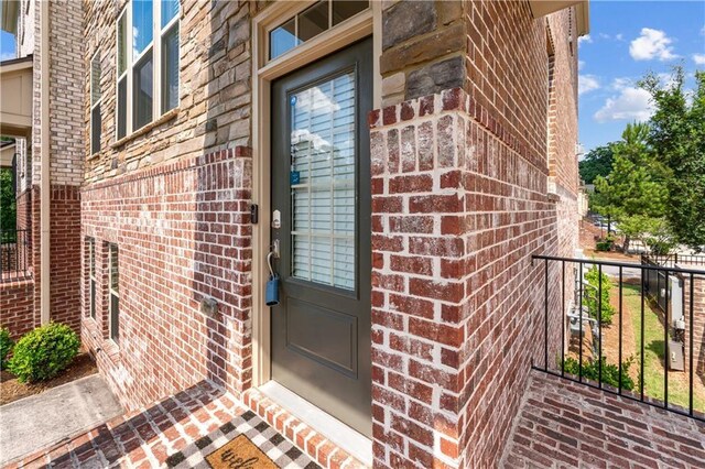 350 Provenance Dr, Atlanta, GA 30328 - view of exterior entry featuring brick siding