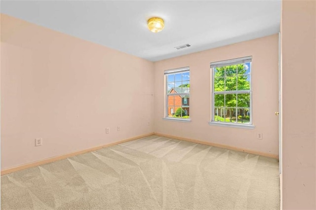 view of carpeted empty room