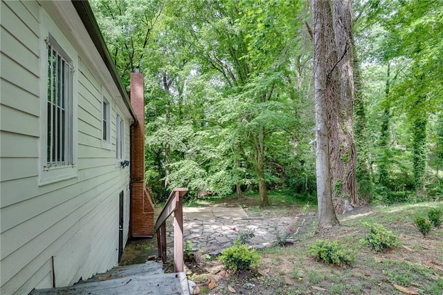 view of yard featuring a patio