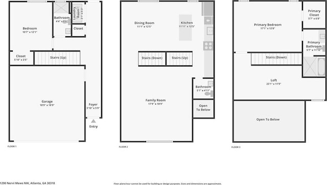 1290 Nervi Mews NW, Atlanta, GA 30318 - view of home floor plan