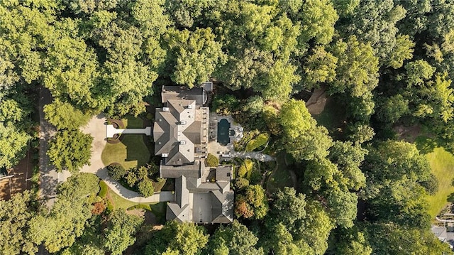 aerial view with a view of trees