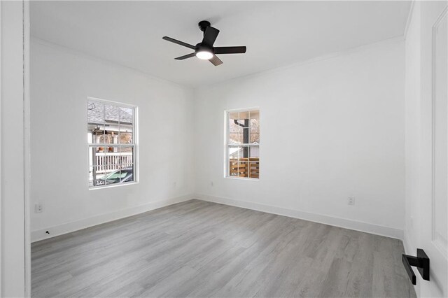 1097 Hubbard St SW, Atlanta, GA 30310 - spare room featuring ceiling fan and light hardwood / wood-style flooring