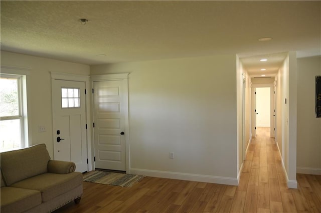 446 Brown Bridge Rd, Chatsworth, GA 30705 - foyer entrance with baseboards, light wood-type flooring, and recessed lighting