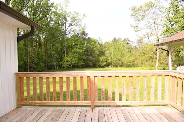 446 Brown Bridge Rd, Chatsworth, GA 30705 - wooden deck featuring a lawn