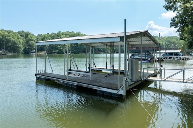 5651 Old Wilkie Rd, Gainesville, GA 30506 - dock area with a water view and boat lift