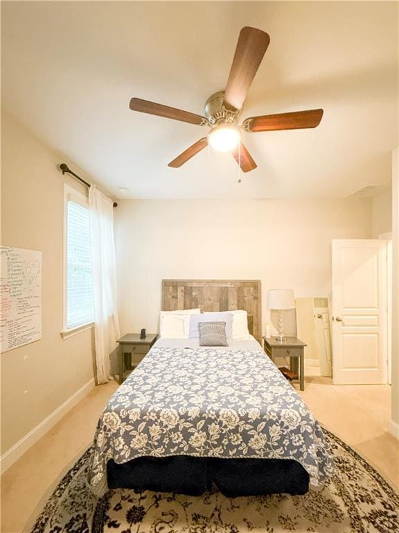 810 Pressing Dr, Alpharetta, GA 30004 - bedroom featuring carpet, baseboards, and a ceiling fan