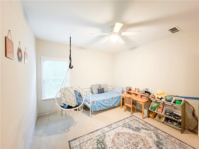 810 Pressing Dr, Alpharetta, GA 30004 - bedroom with ceiling fan and carpet floors