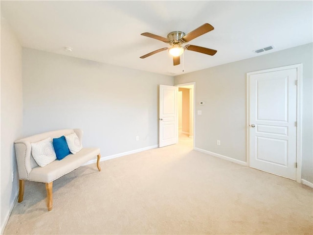 810 Pressing Dr, Alpharetta, GA 30004 - unfurnished room featuring baseboards, light carpet, and a ceiling fan