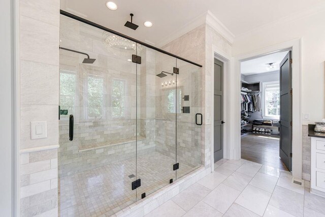 1530 Redd Rd, Milton, GA 30004 - bedroom featuring baseboards, high vaulted ceiling, recessed lighting, and wood-type flooring