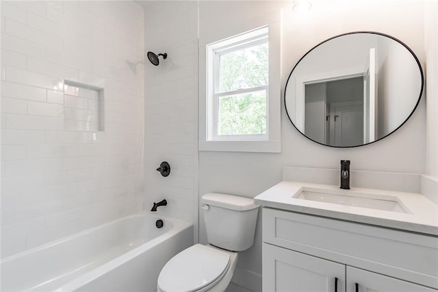 6073 Rockingham Way, Gainesville, GA 30506 - full bathroom featuring vanity, toilet, and shower / washtub combination
