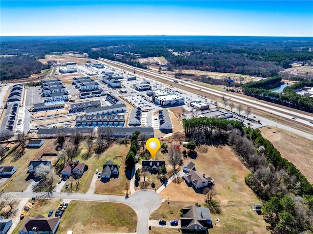 birds eye view of property