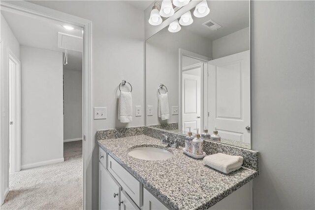 bathroom featuring vanity