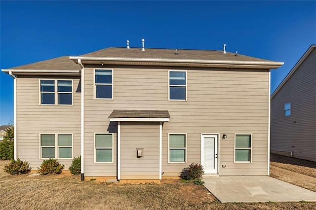 rear view of property with a patio