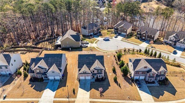 drone / aerial view with a residential view