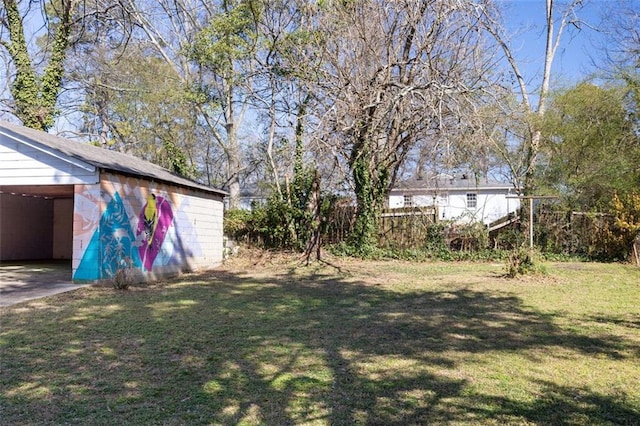 view of parking with a carport