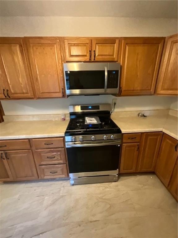 kitchen with stainless steel appliances