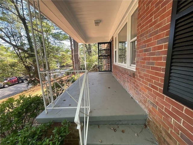 view of patio featuring covered porch