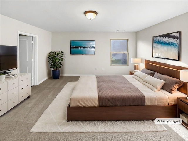 bedroom featuring carpet flooring