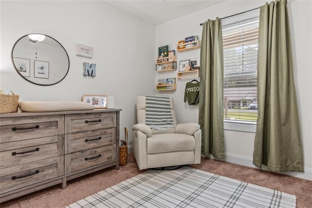 1081 Oak Hill Ln, Madison, GA 30650 - sitting room with light colored carpet and baseboards