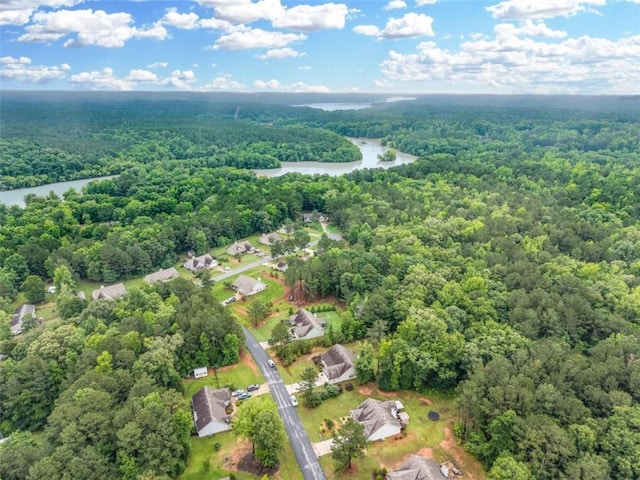 1081 Oak Hill Ln, Madison, GA 30650 - view of property location with a heavily wooded area and a nearby body of water