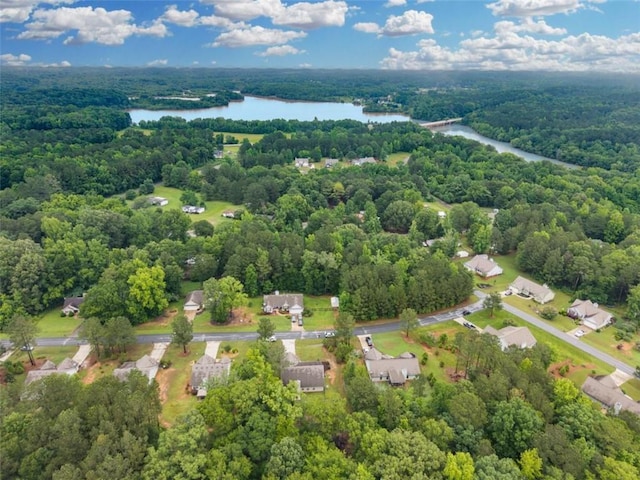 1081 Oak Hill Ln, Madison, GA 30650 - drone / aerial view of a forest and a large body of water