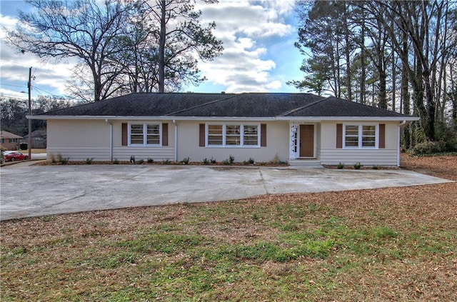 view of ranch-style house