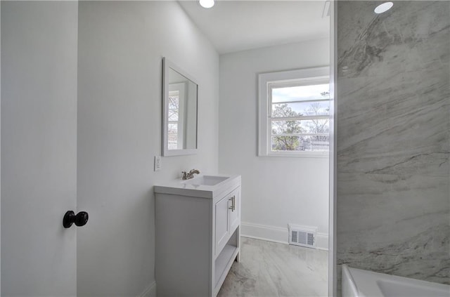 bathroom featuring vanity