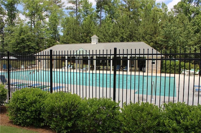 view of pool with a patio area