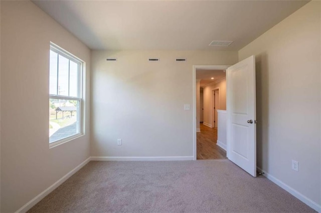 view of carpeted empty room