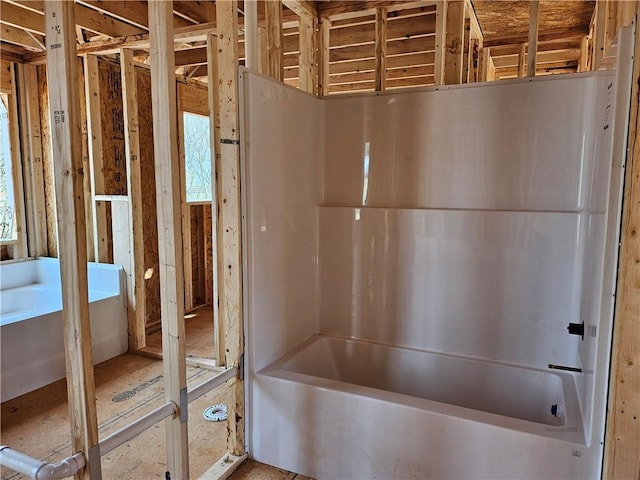 bathroom with a bath