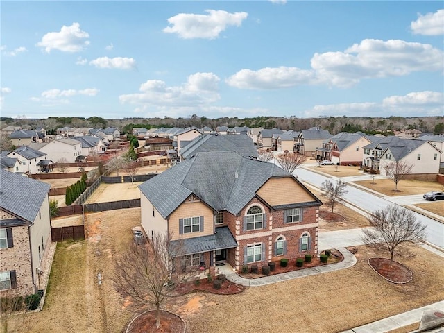 birds eye view of property featuring a residential view