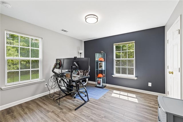 5706 Forest Pl, Acworth, GA 30102 - office featuring light wood-type flooring