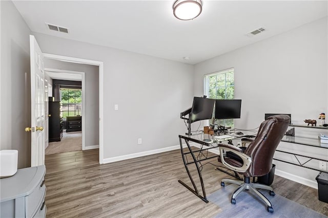 5706 Forest Pl, Acworth, GA 30102 - office featuring plenty of natural light and light wood-style floors