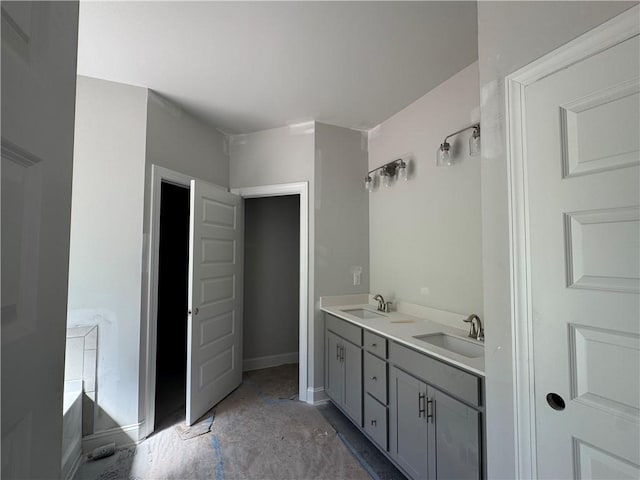 5381 Tuscany Dr, Douglasville, GA 30135 - full bath with double vanity and baseboards