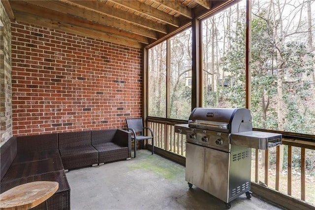 view of sunroom / solarium