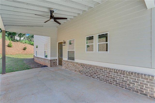 1226 Bloomsbury Ln, Gainesville, GA 30501 - view of patio with ceiling fan