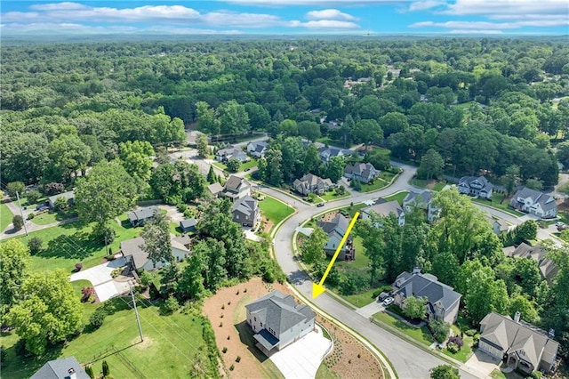 1226 Bloomsbury Ln, Gainesville, GA 30501 - aerial perspective of suburban area featuring a forest