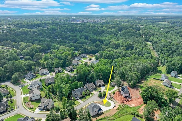 1226 Bloomsbury Ln, Gainesville, GA 30501 - view of property location with a heavily wooded area and nearby suburban area