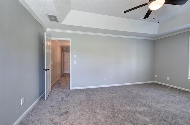 11 Trotters Walk NE, Cartersville, GA 30121 - carpeted spare room featuring a ceiling fan, crown molding, a textured ceiling, and baseboards