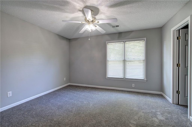 11 Trotters Walk NE, Cartersville, GA 30121 - carpeted empty room with a textured ceiling, ceiling fan, and baseboards
