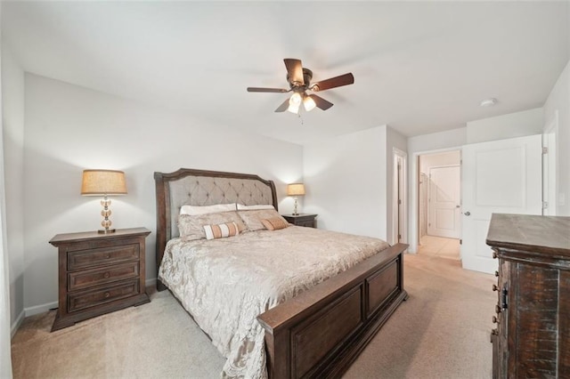 130 W Pier Way, Fayetteville, GA 30214 - bedroom featuring light colored carpet, a ceiling fan, and baseboards