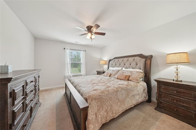 130 W Pier Way, Fayetteville, GA 30214 - bedroom featuring light colored carpet, baseboards, and ceiling fan