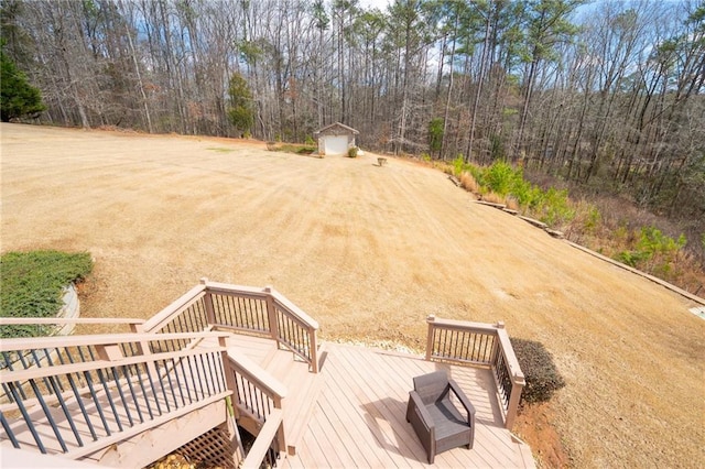 1227 Castle Point Ct SW, Conyers, GA 30094 - wooden terrace with an outdoor structure and stairway