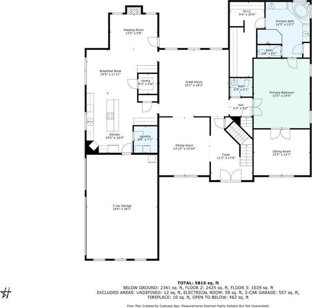 1227 Castle Point Ct SW, Conyers, GA 30094 - view of property floor plan
