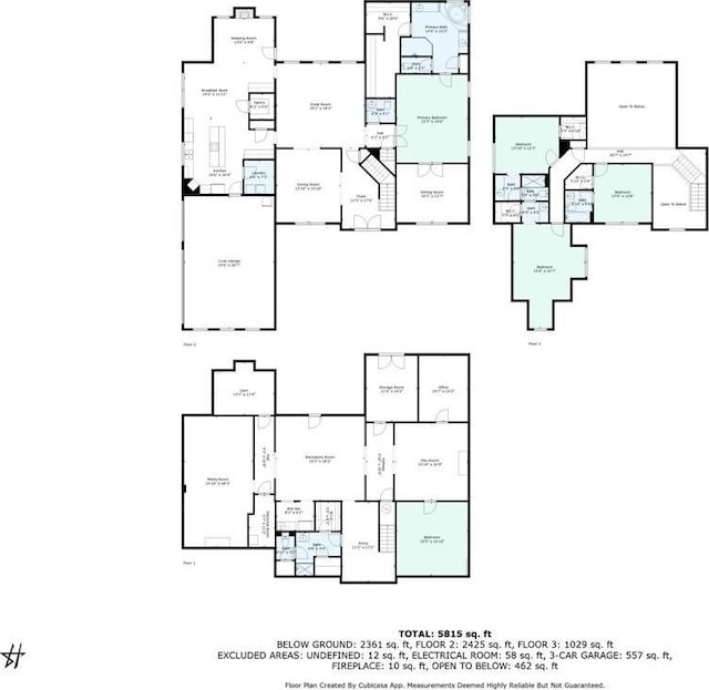 1227 Castle Point Ct SW, Conyers, GA 30094 - view of property floor plan