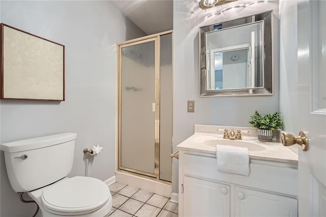 12 Westchester Sq, Decatur, GA 30030 - full bathroom with tile patterned floors, a stall shower, and vanity