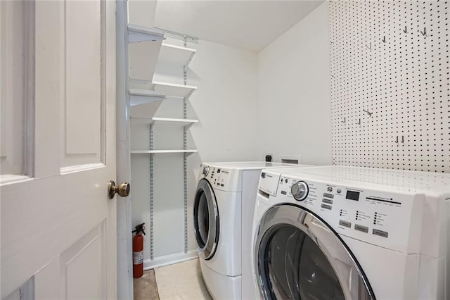 12 Westchester Sq, Decatur, GA 30030 - laundry room with washing machine and dryer and baseboards