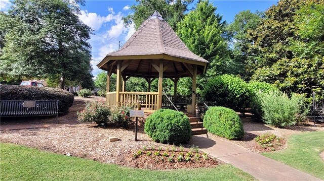 surrounding community featuring a gazebo