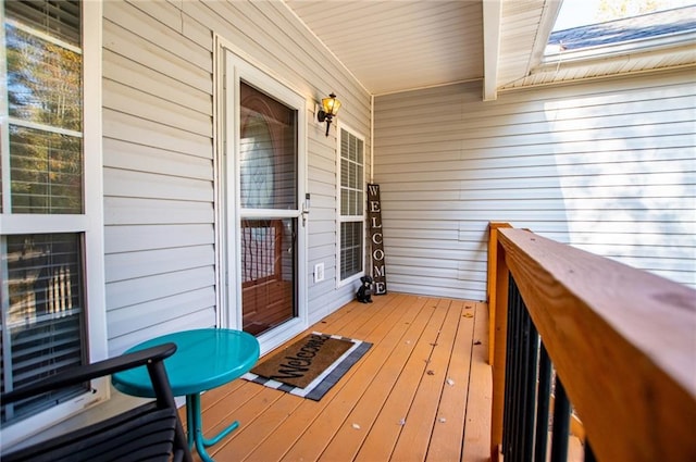 view of wooden terrace