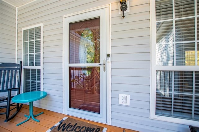 view of property entrance